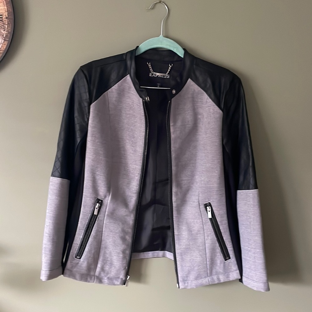 Express gray and black jacket size Medium